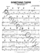 Something There piano sheet music cover